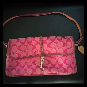 AUTHENTIC Coach signature logo purse